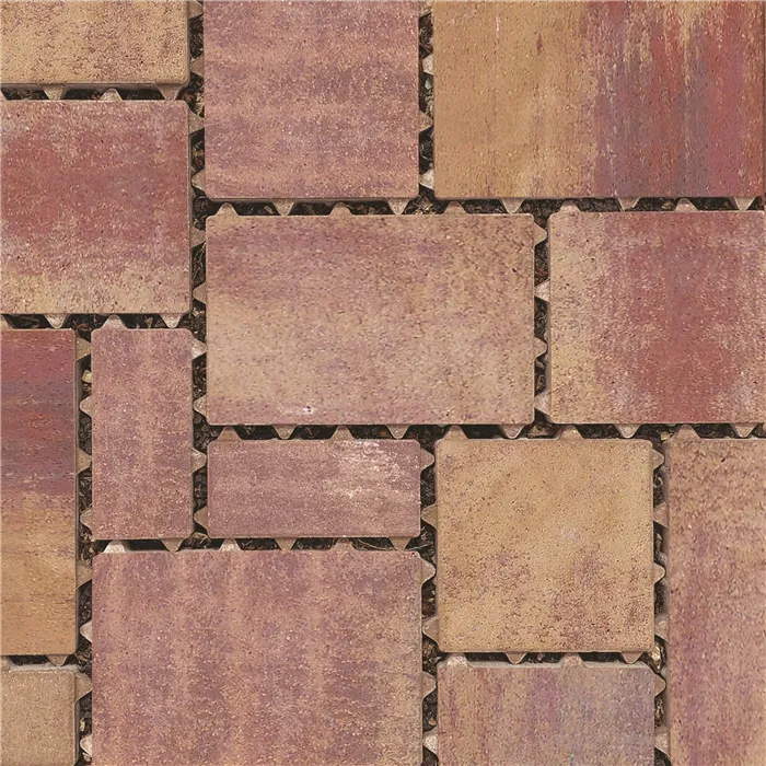 SEMMELROCK CITYTOP Eko Kombi protect / dlažba se zkosenou hranou, výška 6 cm - triomix podzim