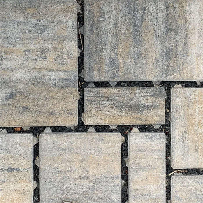 SEMMELROCK CITYTOP Eko Kombi protect / dlažba se zkosenou hranou, výška 6 cm - bíložlutočerná