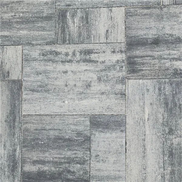 SEMMELROCK CITYTOP Grande kombi protect / dlažba s mikro zkosenou hranou, výška 6 cm - bíločerná