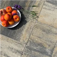 SEMMELROCK CITYTOP Grande kombi protect / dlažba s mikro zkosenou hranou, výška 6 cm - bíložlutočerná