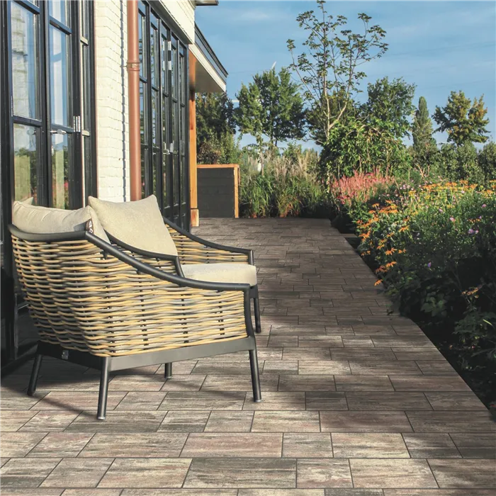 SEMMELROCK CITYTOP XL 6 kombi / dlažba s mikro zkosenou hranou, výška 6 cm - bíločervenošedá