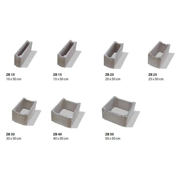 SEMMELROCK ZTRACENÉ BEDNĚNÍ / zdicí systém 50x10x25 cm - ZB 10 - šedá