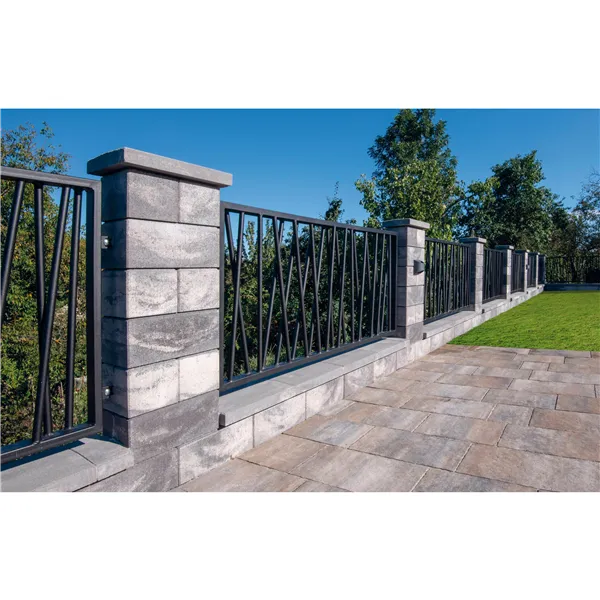 SEMMELROCK RIVAGO / plotový systém - základní kámen 40x20x16 cm, zdicí systém s hladkou pohledovou stranou - šedočerná