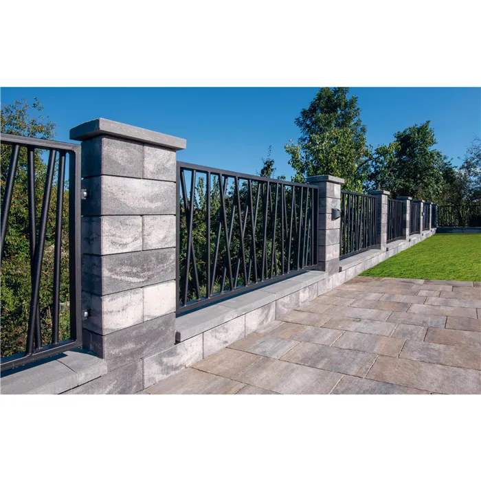 SEMMELROCK RIVAGO / plotový systém - prodloužený kámen 60x20x16 cm, zdicí systém s hladkou pohledovou stranou - šedočerná