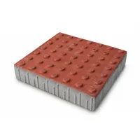 SEMMELROCK DLAŽBA PRO NEVIDOMÉ / kvadrant 40x40x8 cm - červená