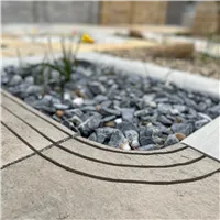 SEMMELROCK BRADSTONE LIAS / bazénový lem - rohový prvek 45x45x3,3-5,8 cm - šedohnědá