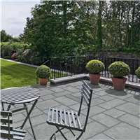 SEMMELROCK BRADSTONE LIAS / mix velkoplošných dlaždic, výška 3,5 cm, strukturovaný povrch - světle šedá