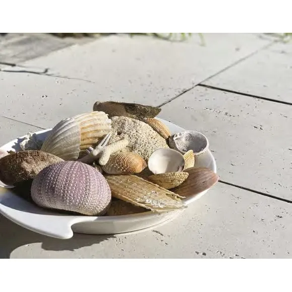 SEMMELROCK LUSSO TIVOLI / dlaždice s rovnými hranami 60x30x4,5 cm - krémově bílá