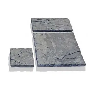 SEMMELROCK BRADSTONE MILLDALE / mix velkoplošných dlaždic, výška 3,8-4,2 cm, strukturovaný povrch - šedá melírovaná