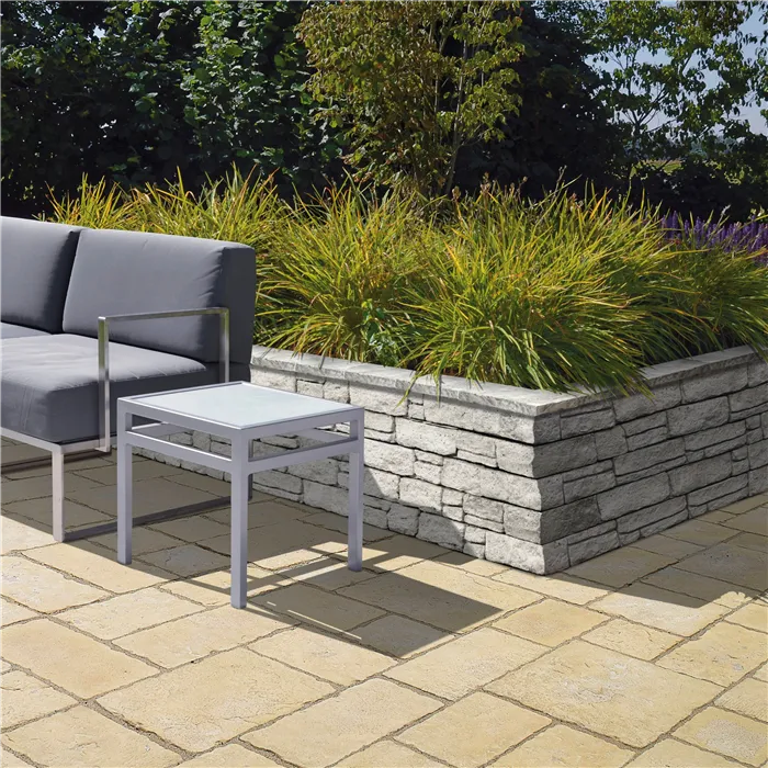 SEMMELROCK BRADSTONE MOUNTAIN BLOCK / zdicí systém - rohový kámen 29,5x22,5x10 cm - bílošedá melírovaná