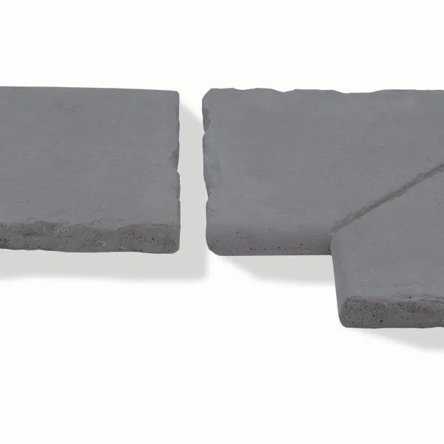 SEMMELROCK BRADSTONE OLD TOWN / bazénový lem - rohový prvek 45x45x4 cm - břidlicově šedá