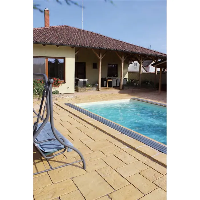 SEMMELROCK BRADSTONE OLD TOWN / bazénový lem - základní prvek 45x30x4 cm - pískovcová