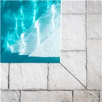 SEMMELROCK BRADSTONE OLD TOWN / bazénový lem - základní prvek 45x30x4 cm - slonovinová