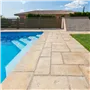 SEMMELROCK BRADSTONE TRAVERO / bazénový lem - základní prvek 60x30x3,5 cm - béžová melírovaná