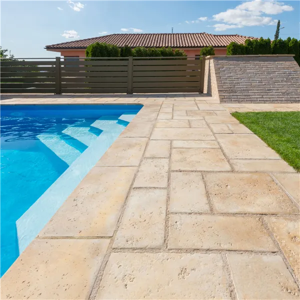 SEMMELROCK BRADSTONE TRAVERO / dlaždice 60x40x3,5 cm, přirozeně strukturovaný povrch, nepravidelné hrany - béžová melírovaná