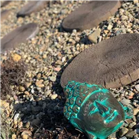 SEMMELROCK BRADSTONE / nášlapný kámen kmen 35x30x4 cm, struktura dřeva - antická hnědá