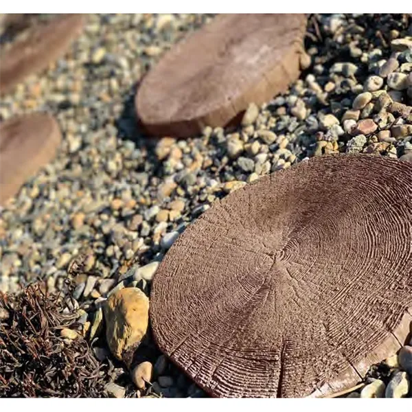 SEMMELROCK BRADSTONE / nášlapný kámen kmen 35x30x4 cm, struktura dřeva - antická hnědá