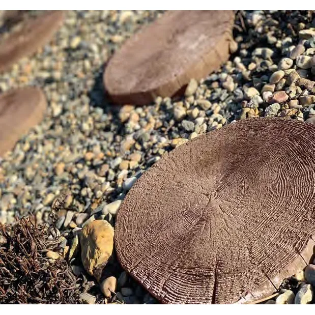 SEMMELROCK BRADSTONE / nášlapný kámen kmen 35x30x4 cm, struktura dřeva - antická hnědá