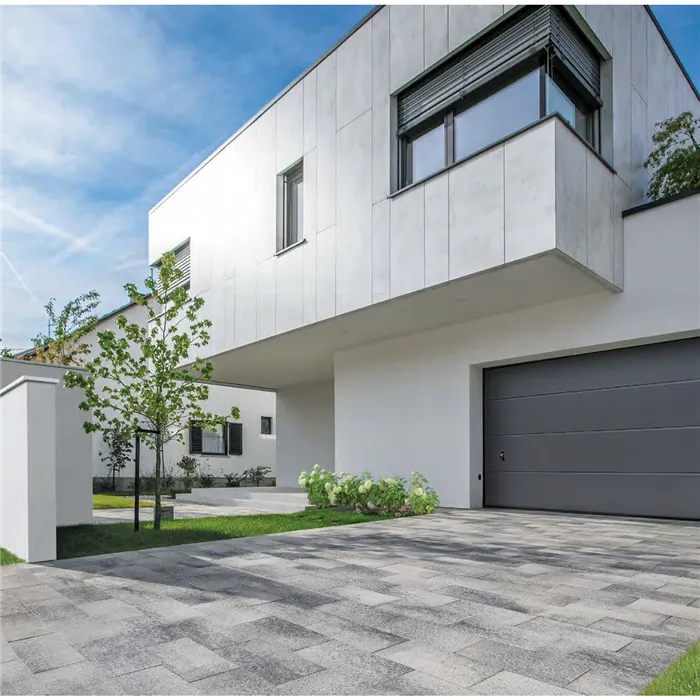 SEMMELROCK UMBRIANO / dlažba 50x25x8 cm, melírovaný povrch, bez zkosení - granit šedobílá