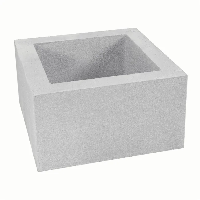 SEMMELROCK ADELO / květináč 50x50x28 cm - světle šedá