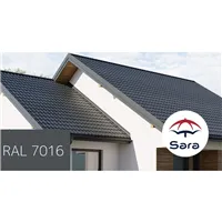 BUDMAT / SARA 350/1100 PE 25 um RAL 7016 lesk - antracit