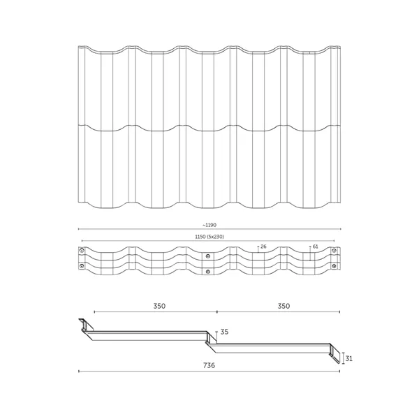 BUDMAT / VENECJA 350/1150 D-MATT PLUS RAL 8017 - hnědá