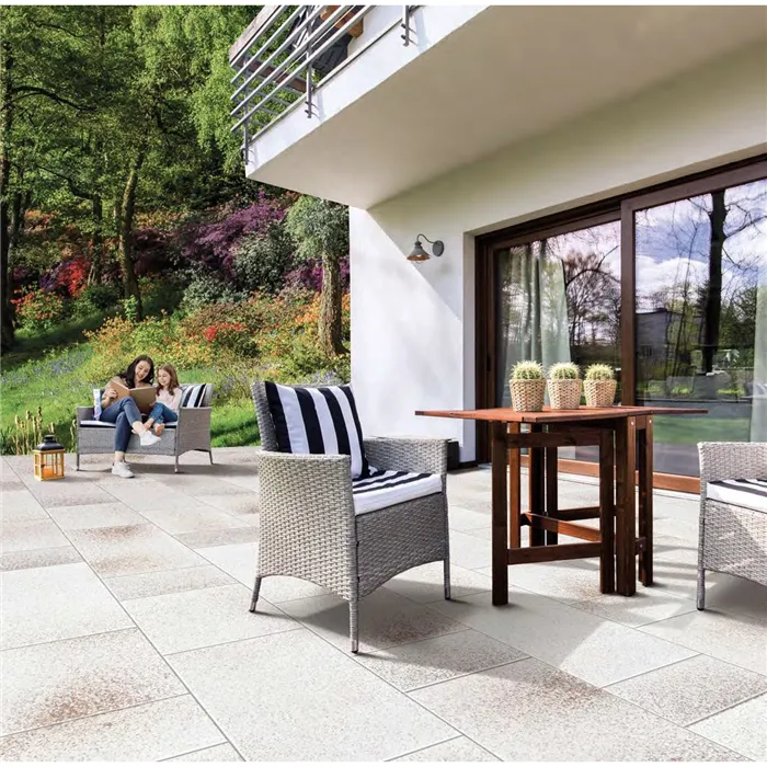 SEMMELROCK UMBRIANO / dlažba 50x25x8 cm, melírovaný povrch, bez zkosení - granit béžová